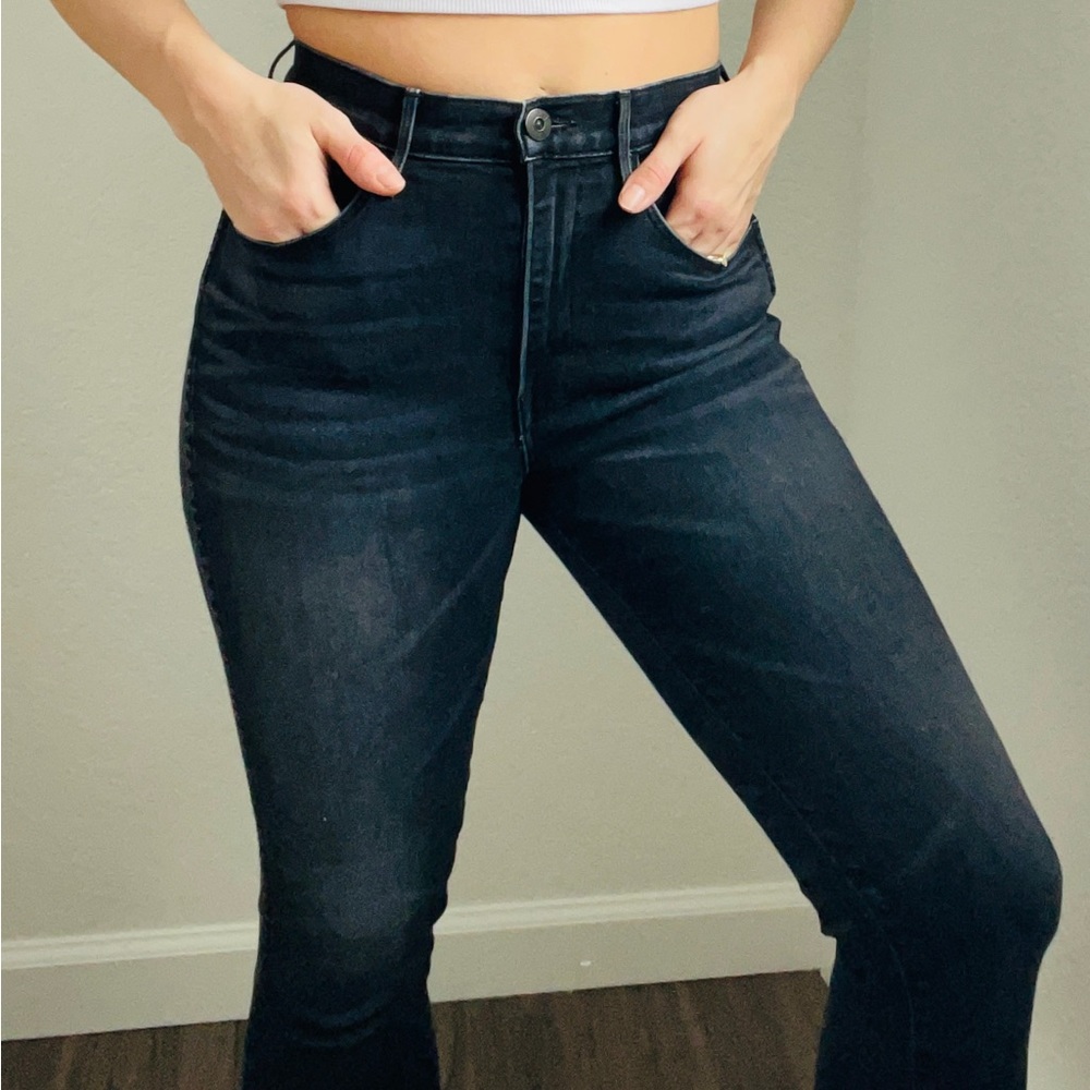 NYC dark wash skinny jeans